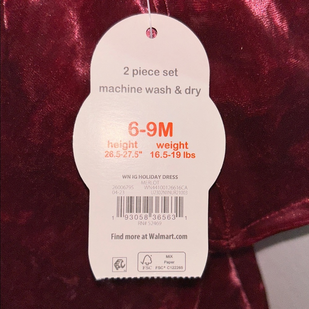 Wonder Nation Velvet Pink Dress - Picture 6 of 6